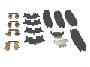 Image of Disc Brake Pad Retaining Clip. Disc Brake Pad Set. Pad Kit Disk Brake (Rear). image for your Subaru STI  